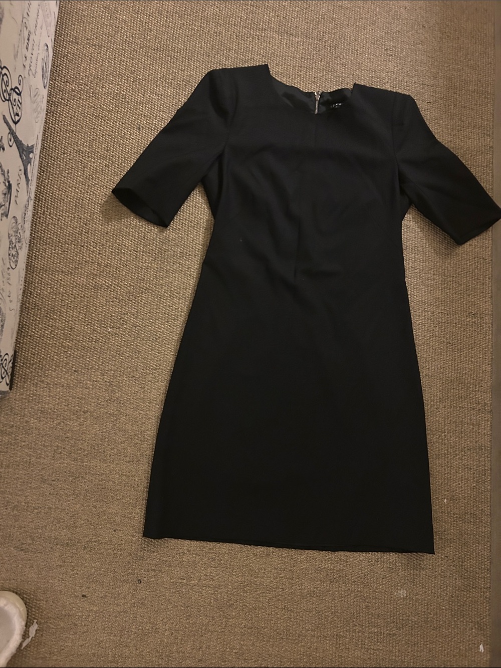 Theory Black Midi Sheath Dress